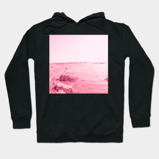 A rocky seaside in Oman pink version Hoodie